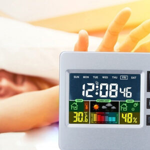 Multifunkciós LCD kijelzős időjárás állomás és asztali óra