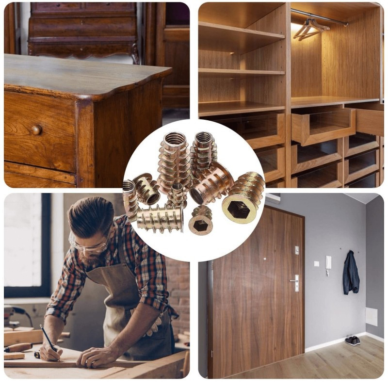 Menetes anyacsavar készlet fabútorokhoz (230 db) - Image 4