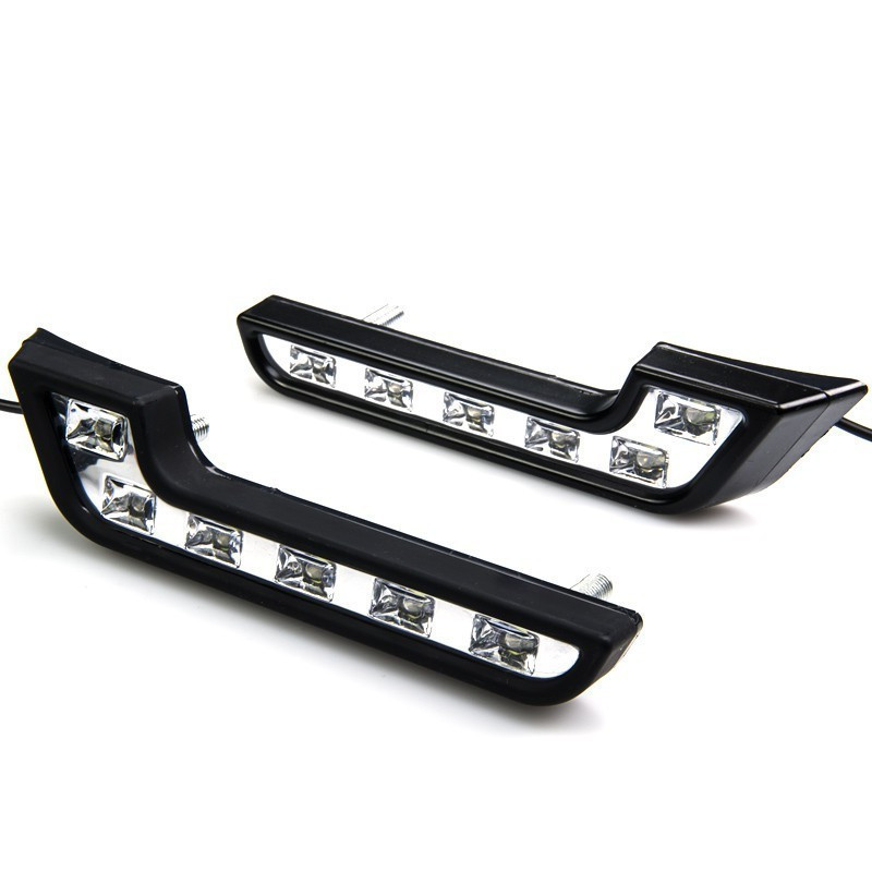 Autós nappali fény, fehér led lámpa 6 égős - Image 2