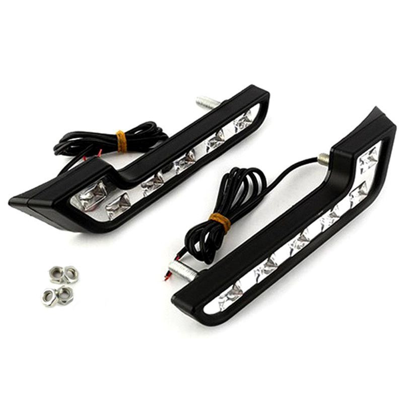 Autós nappali fény, fehér led lámpa 6 égős - Image 3