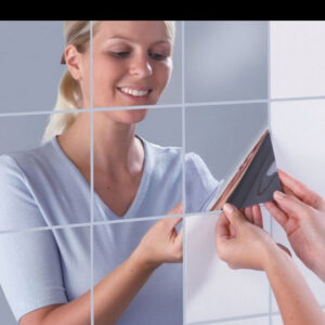 Tükör matrica, öntapadós tükör, dekor tükörfólia 16 db