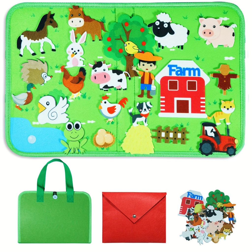 Tanyasi Állatok Filc Történetmesélő Készlet - Image 2