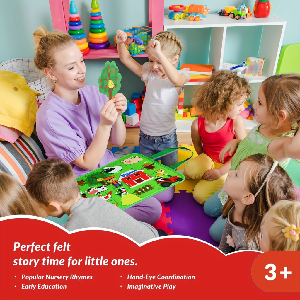 Tanyasi Állatok Filc Történetmesélő Készlet - Image 5