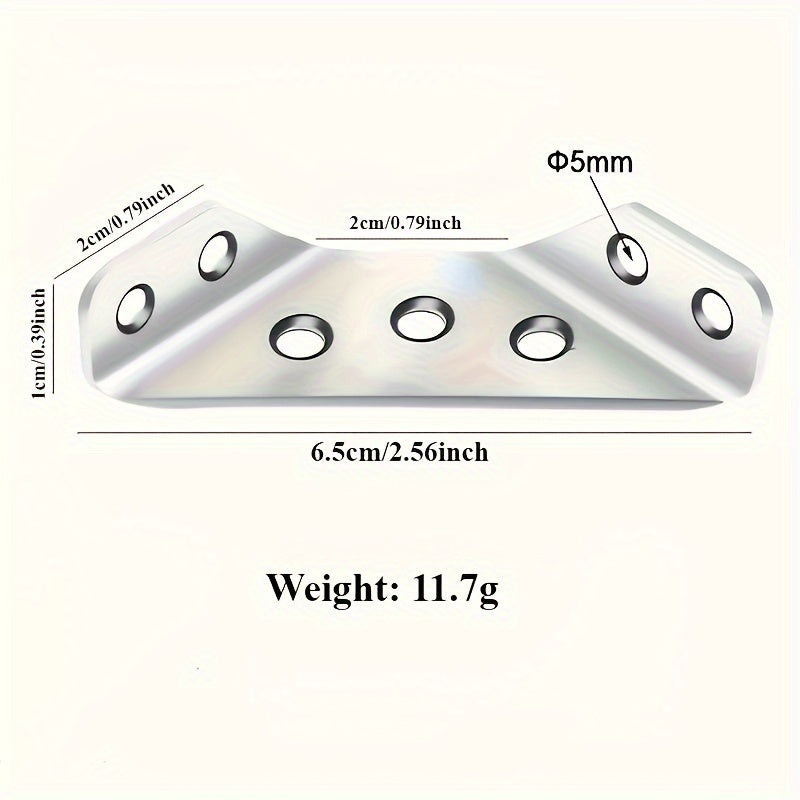 32 darabos Erős Rozsdamentes Acél Sarokmerevítő Készlet - Image 5