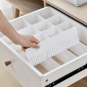 4db Fehér Fiókelválasztó – Állítható és Testreszabható Tároló szervező