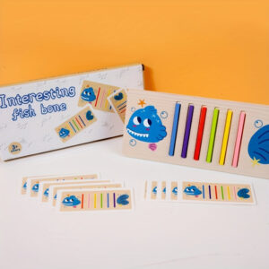 Fa Hal szálka Puzzle – Fejleszti a Színfelismerést és Finom Motoros Készségeket