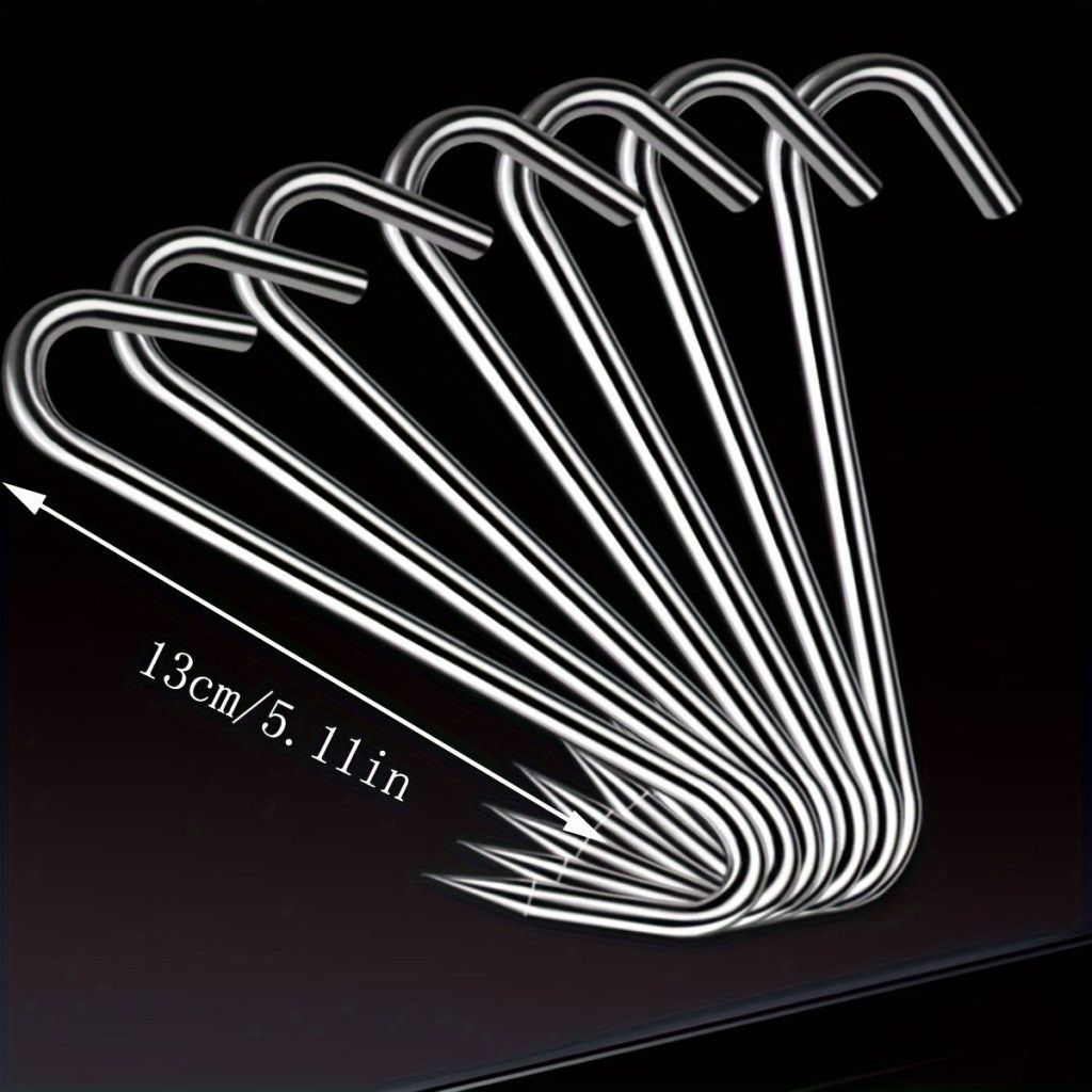 20 db rozsdamentes acél S-horog hús, hal, kolbász és baromfi akasztásához - Image 5